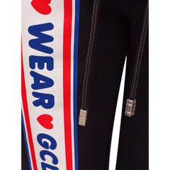 GCDS Black Cotton Joggers Workout Pant - Joggers