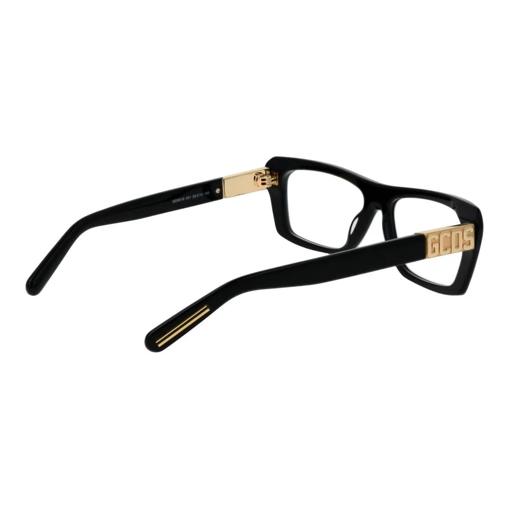GCDS Black Unisex Glasses Frame - Eyeglasses