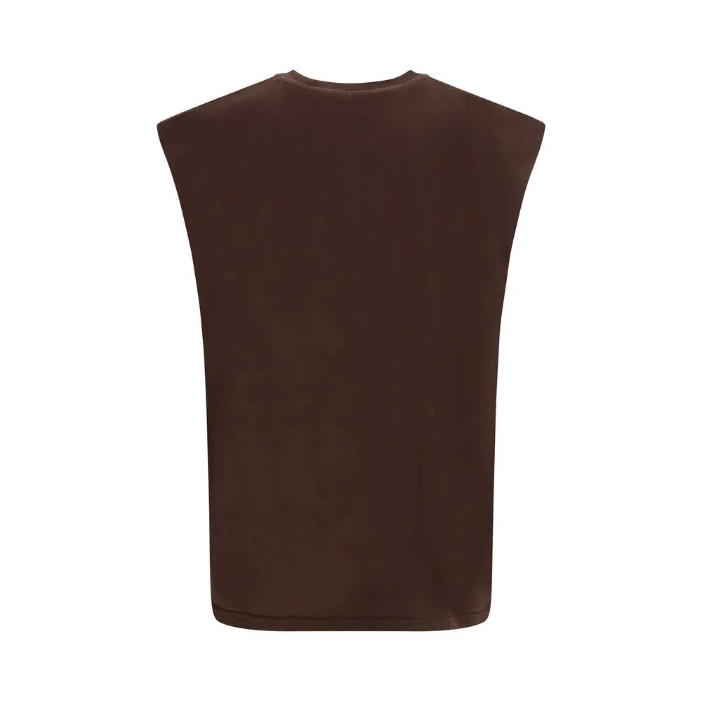 GCDS Brown Cotton T-Shirt