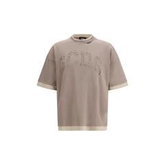 GCDS Brown Cotton T-Shirt