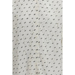 GCDS White Cotton Pattern Shirt - One Size