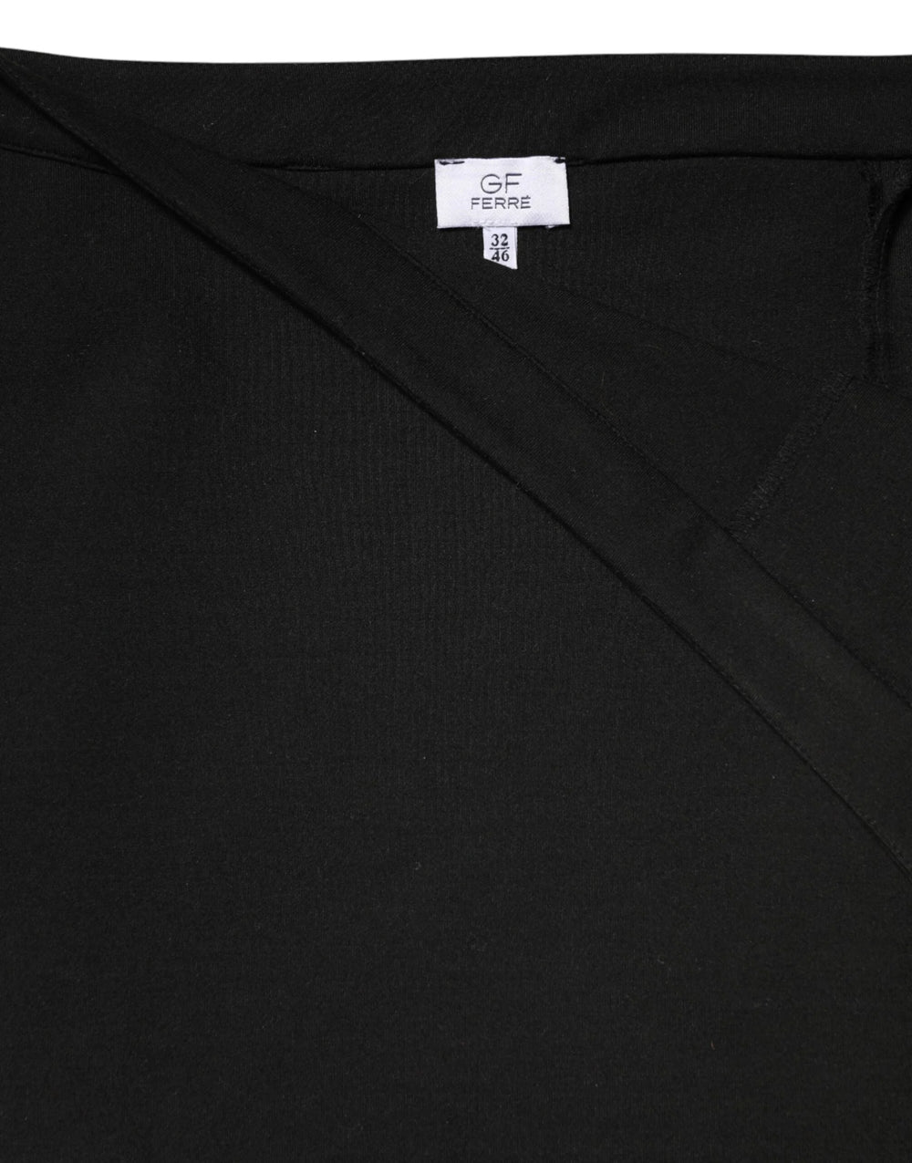 GF Ferre Black Polyester Pencil Cut Knee Length Women Skirt - IT46|XL