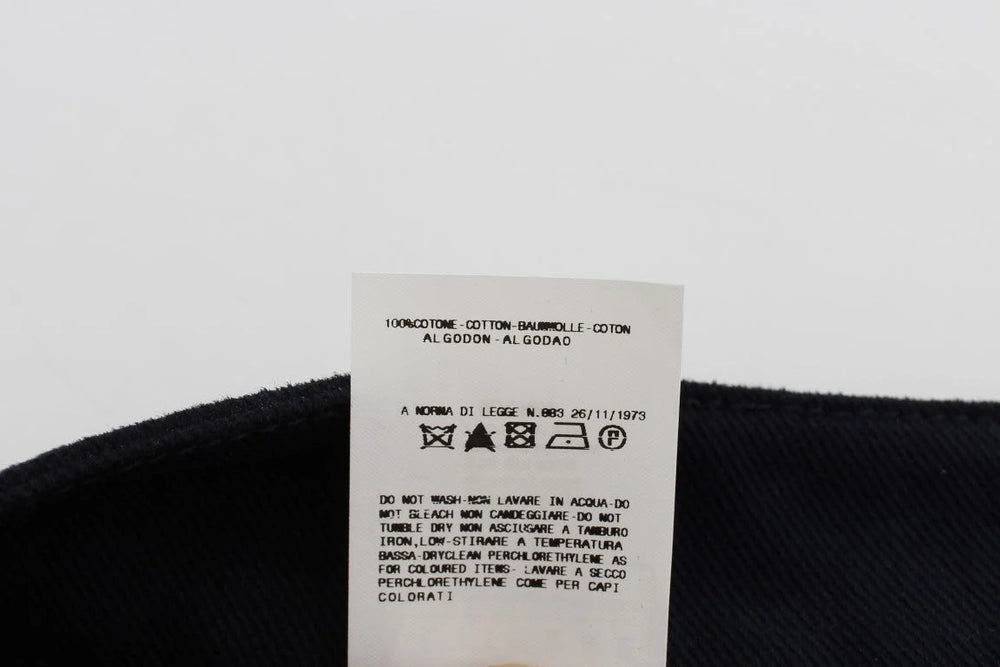 GF Ferre Blue Cotton Denim Mini Skirt - IT40|S - Skirts