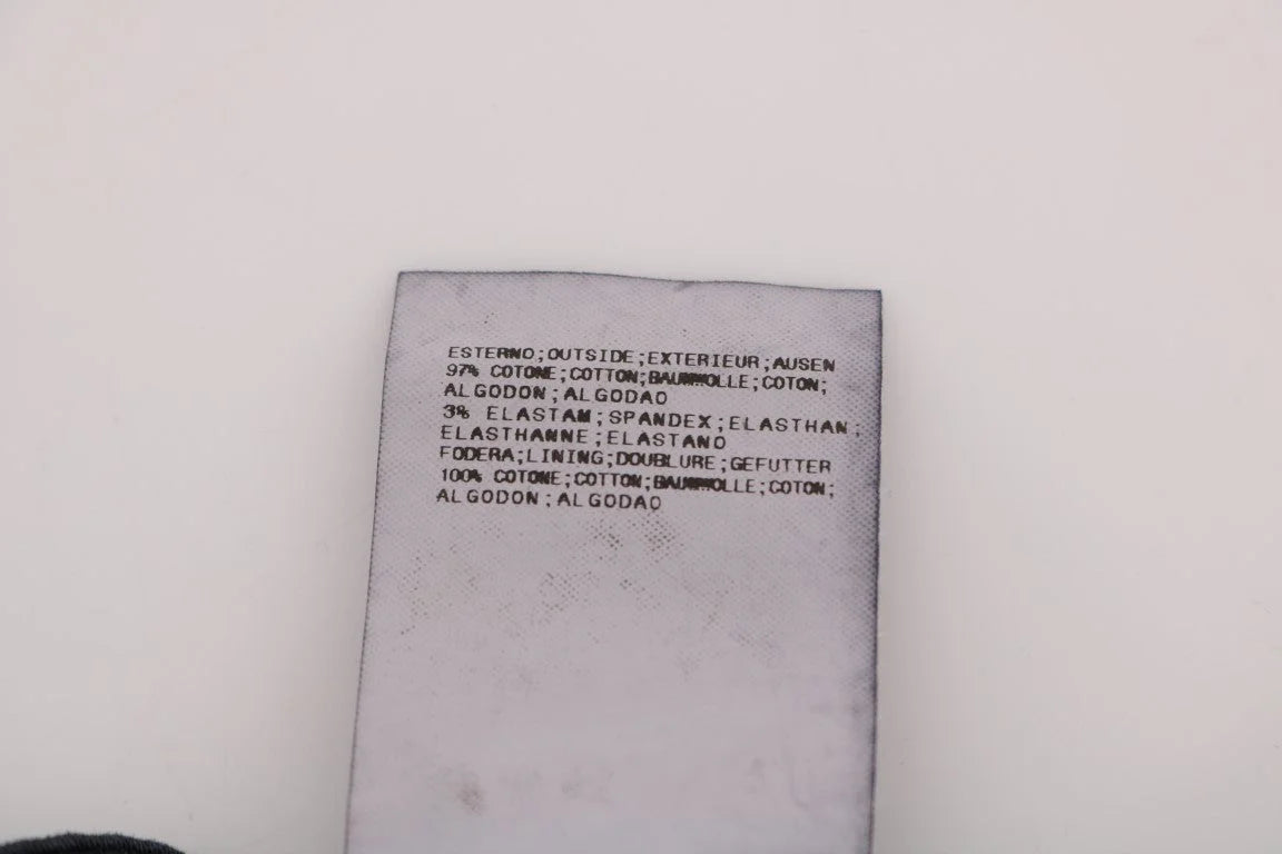 GF Ferre Blue Cotton Stretch Chinos Pants - Chinos