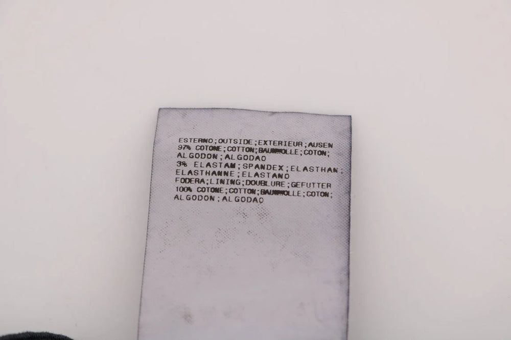 GF Ferre Blue Cotton Stretch Chinos Pants - Chinos