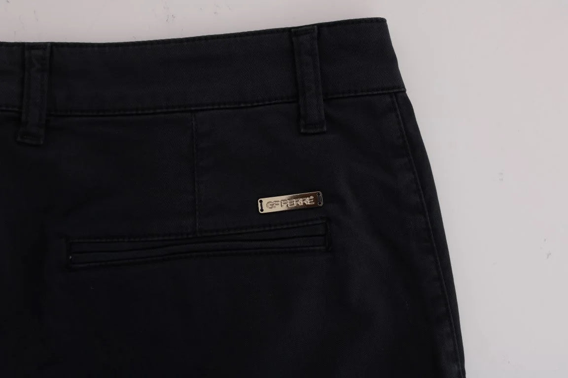 GF Ferre Blue Cotton Stretch Chinos Pants - IT54 | XXL - Chinos