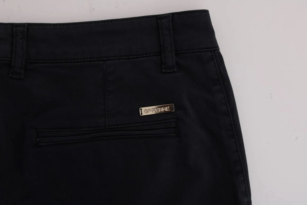 GF Ferre Blue Cotton Stretch Chinos Pants - IT54 | XXL - Chinos