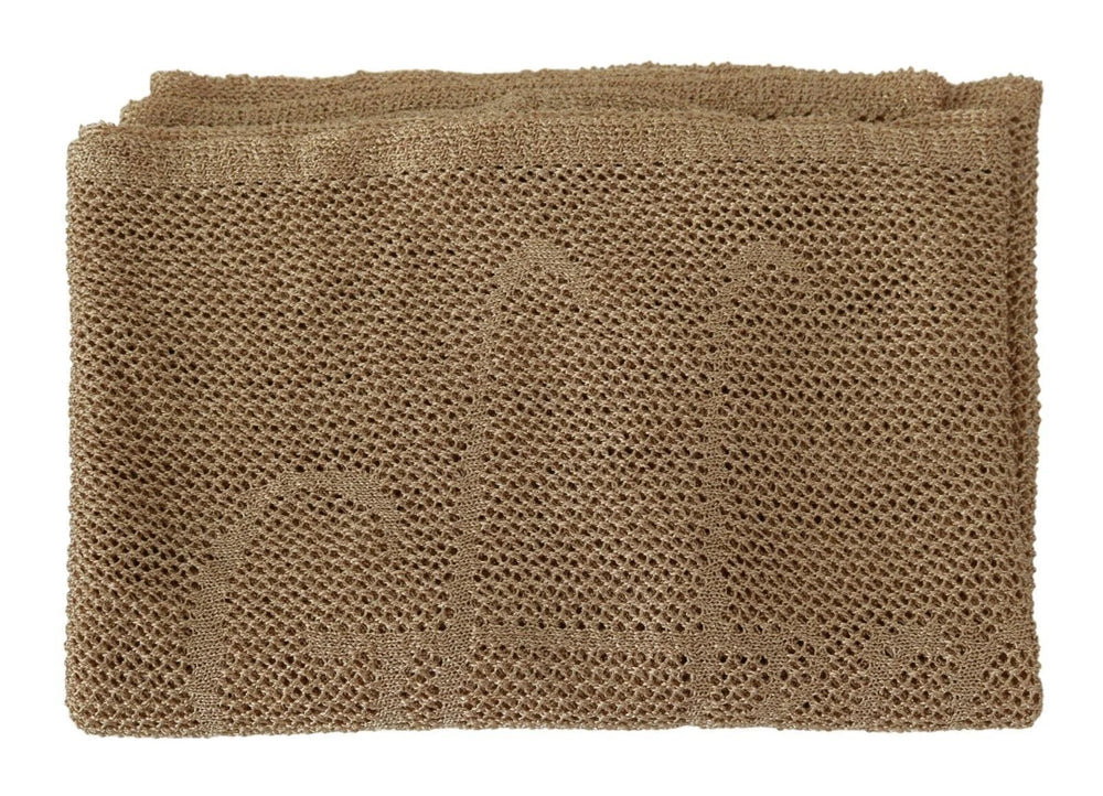 GF Ferre Brown Neck Wrap Winter Shawl Foulard Scarf - Scarves & Shawls