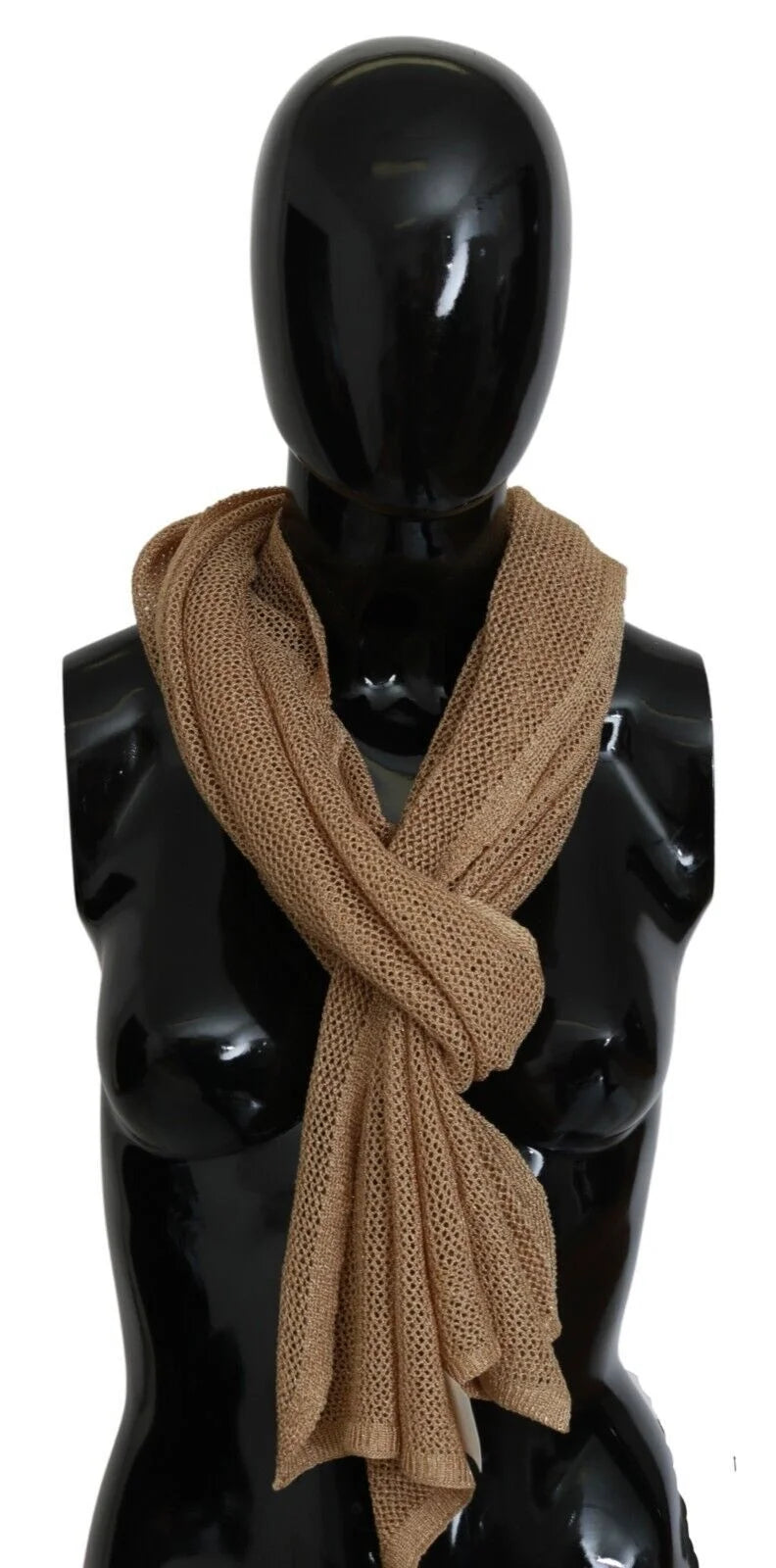 GF Ferre Brown Neck Wrap Winter Shawl Foulard Scarf - Scarves & Shawls