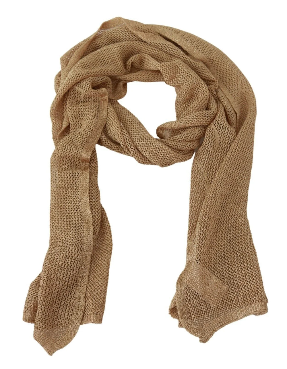 GF Ferre Brown Neck Wrap Winter Shawl Foulard Scarf - Scarves & Shawls