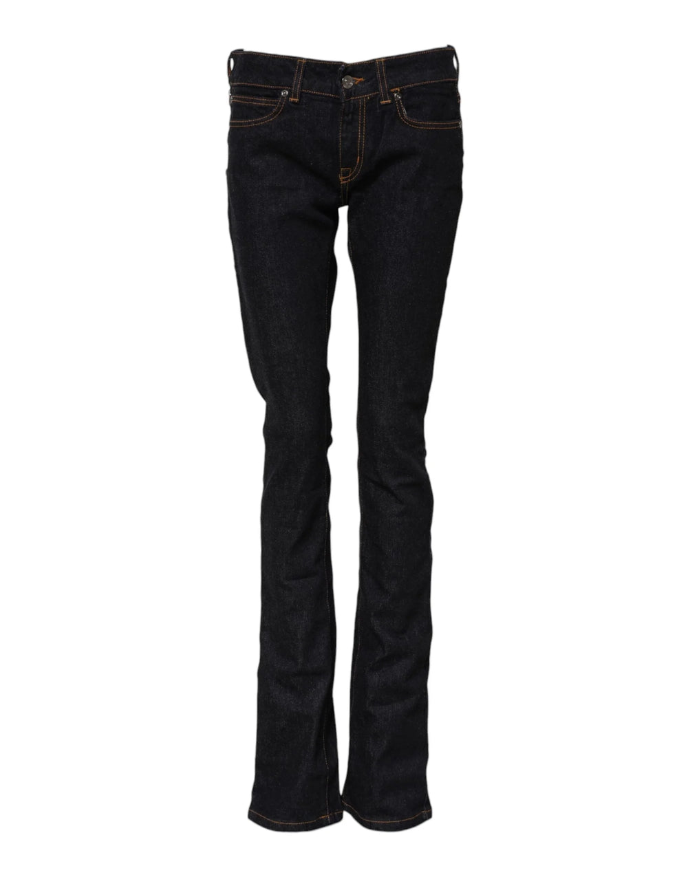GF Ferre Dark Blue Cotton Mid Waisted Skinny Denim Jeans - W27 - Jeans