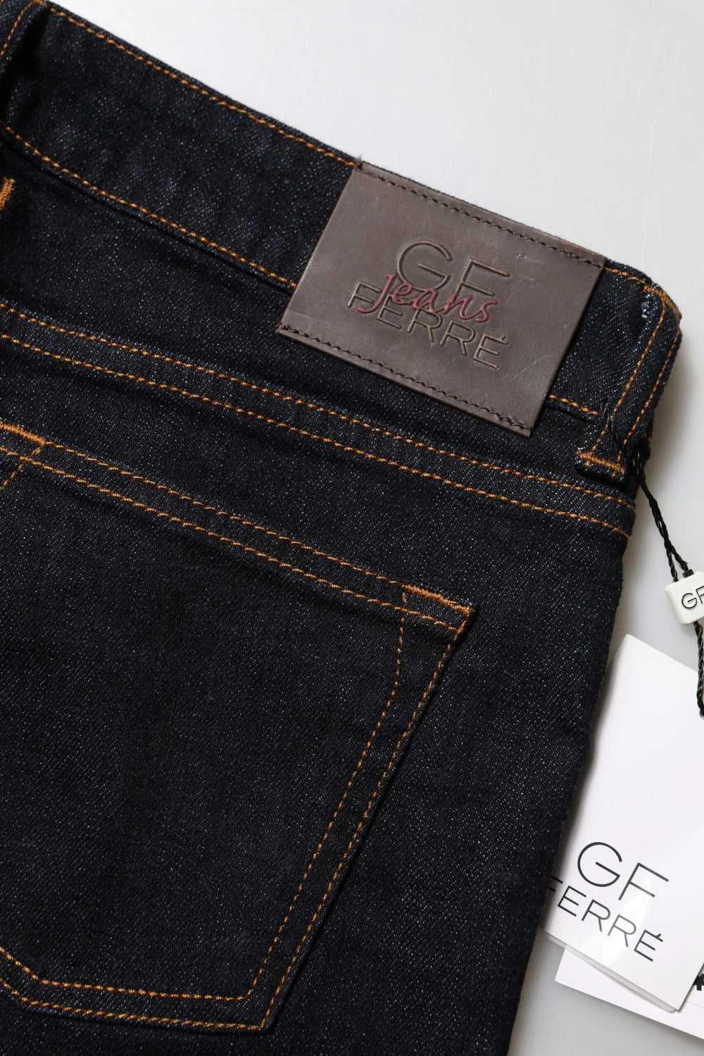 GF Ferre Dark Blue Cotton Mid Waisted Skinny Denim Jeans - W27 - Jeans