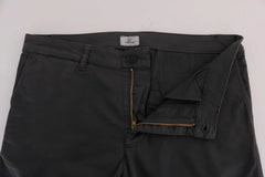 GF Ferre Gray Cotton Stretch Chinos Pants - IT56 | XXL - Chinos
