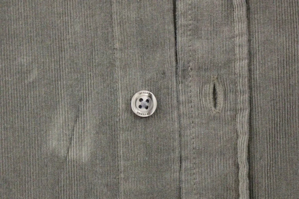 GF Ferre Green Button Front Cotton Casual Shirt - IT48 | M - Shirts