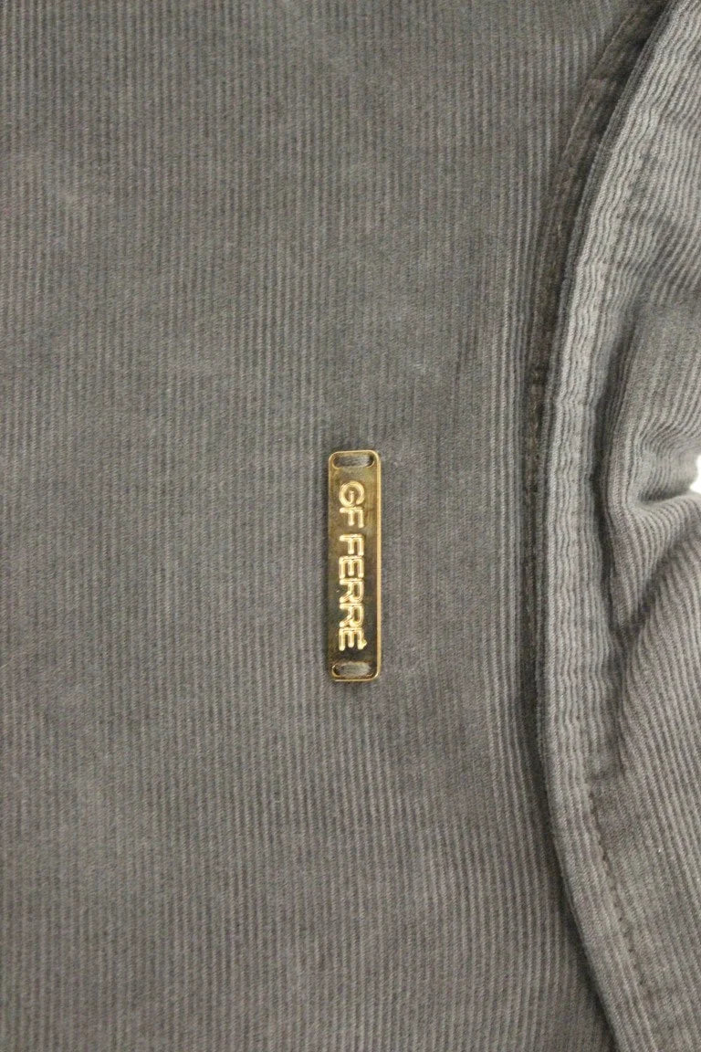 GF Ferre Green Button Front Cotton Casual Shirt - IT48 | M - Shirts