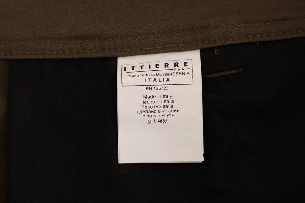 GF Ferre Green Cotton Stretch Comfort Fit Pants - IT48 | M - Chinos