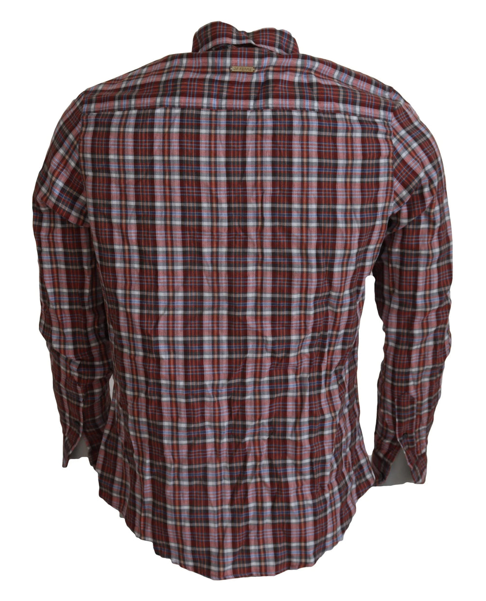GF Ferre Multicolor Checkered Cotton Long Sleeves Casual Shirt - XXS - Shirts