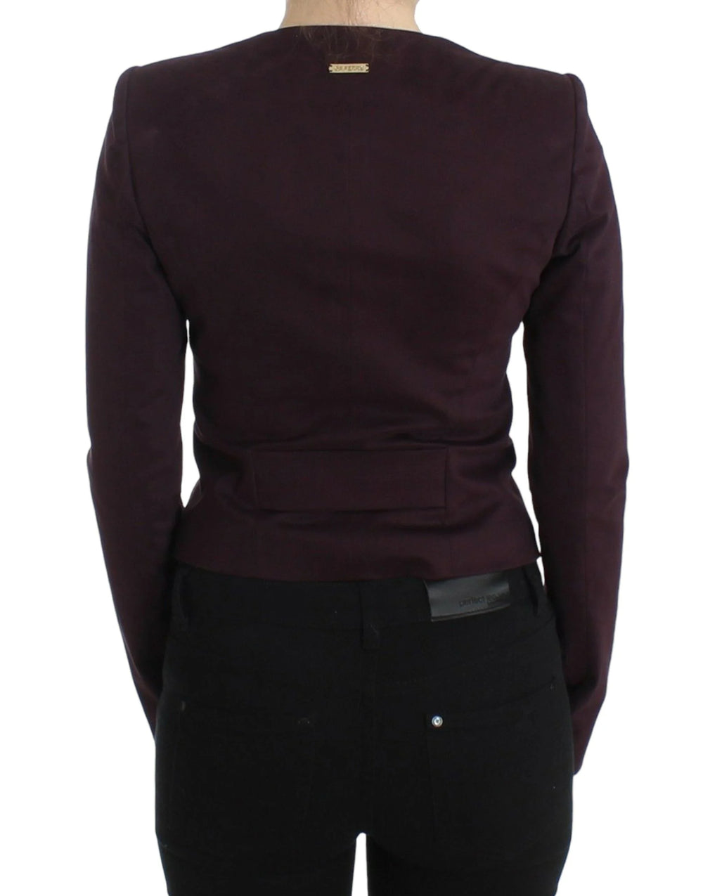 GF Ferre Purple Ruched Jacket Coat Blazer Short - IT40 - Coats & Jackets