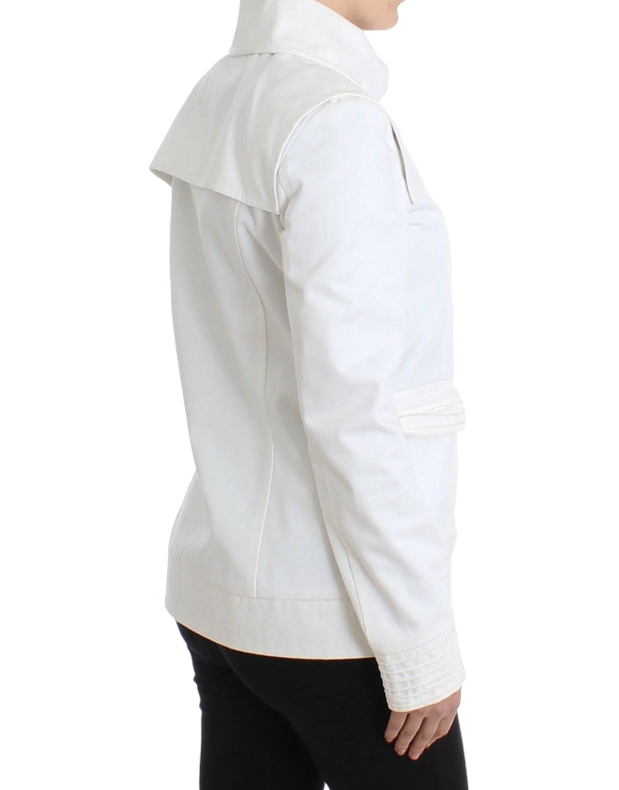 GF Ferre White Double Breasted Jacket Coat Blazer - IT40 - Sport Jackets