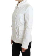 GF Ferre White Double Breasted Jacket Coat Blazer - IT40 - Sport Jackets