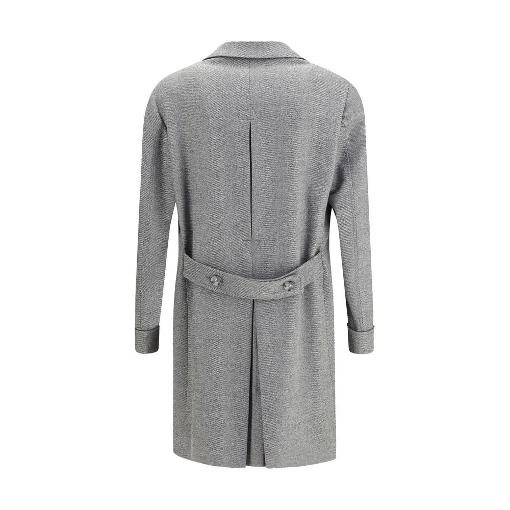 Gi Capri Gray Fleece Wool Coat - IT52 | XL