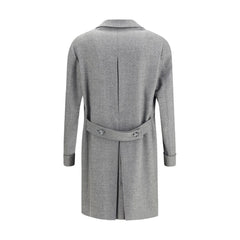 Gi Capri Gray Fleece Wool Coat - IT52 | XL