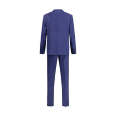 Gi Capri Striped Virgin Wool Suit - IT52 | XL - Suits
