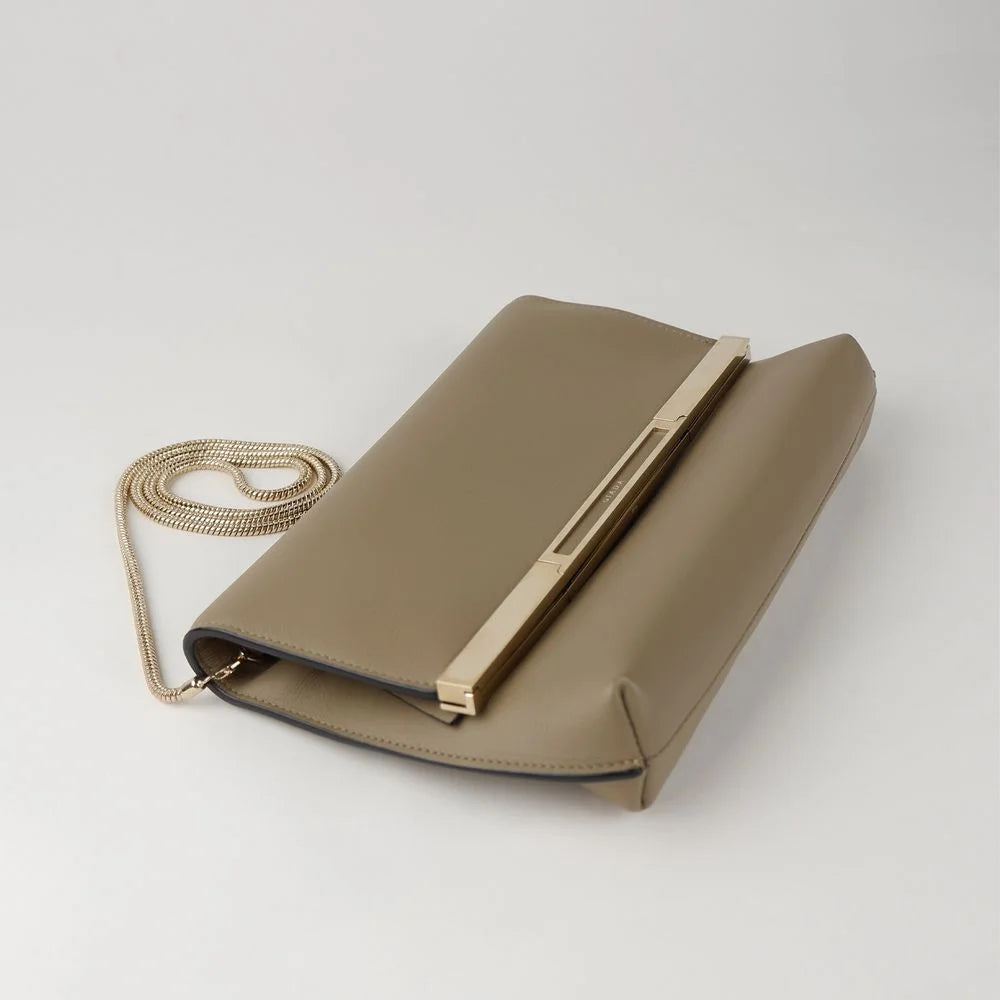 Giada Beige Leather Crossbody Bag - Cross Body Bags