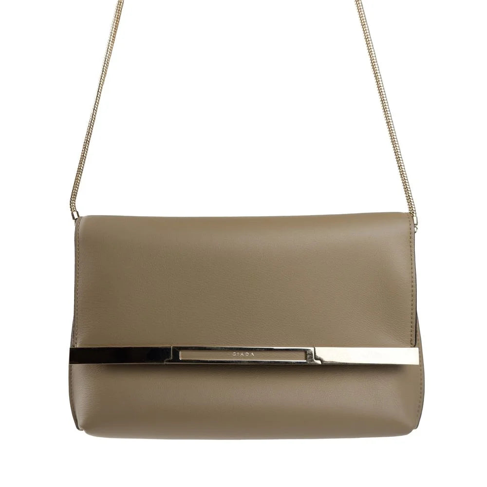 Giada Beige Leather Crossbody Bag - Cross Body Bags