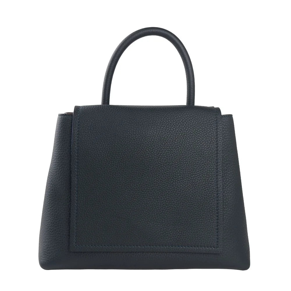 Giada Blue Leather Handbag - Satchel Bags