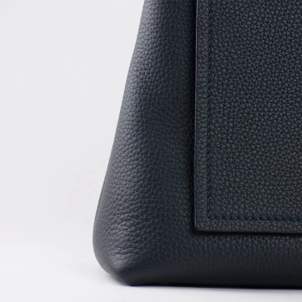 Giada Blue Leather Handbag - Satchel Bags