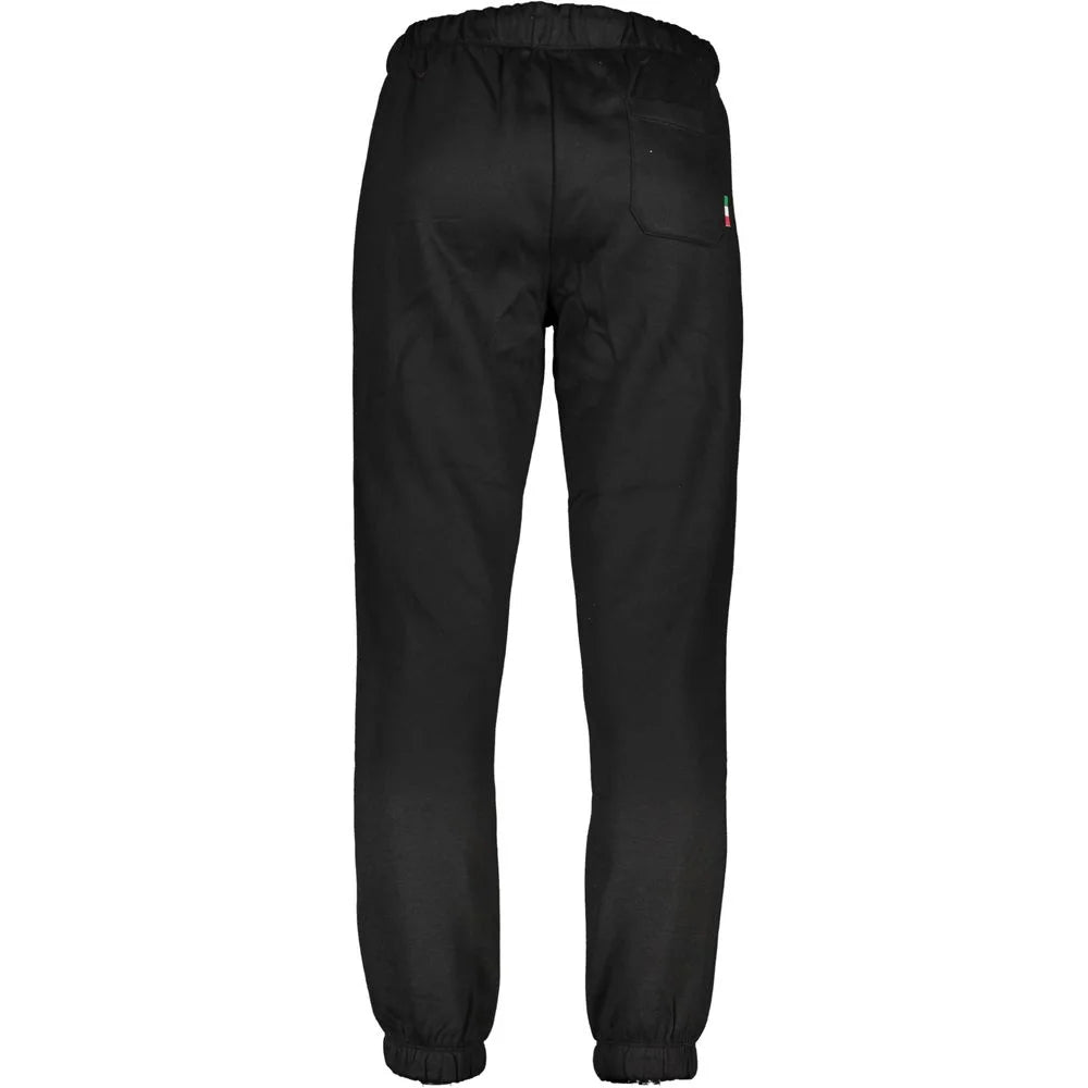 Gianmarco Venturi Black Cotton Pant - Joggers