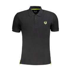 Gianmarco Venturi Black Cotton Polo Shirt - Polos