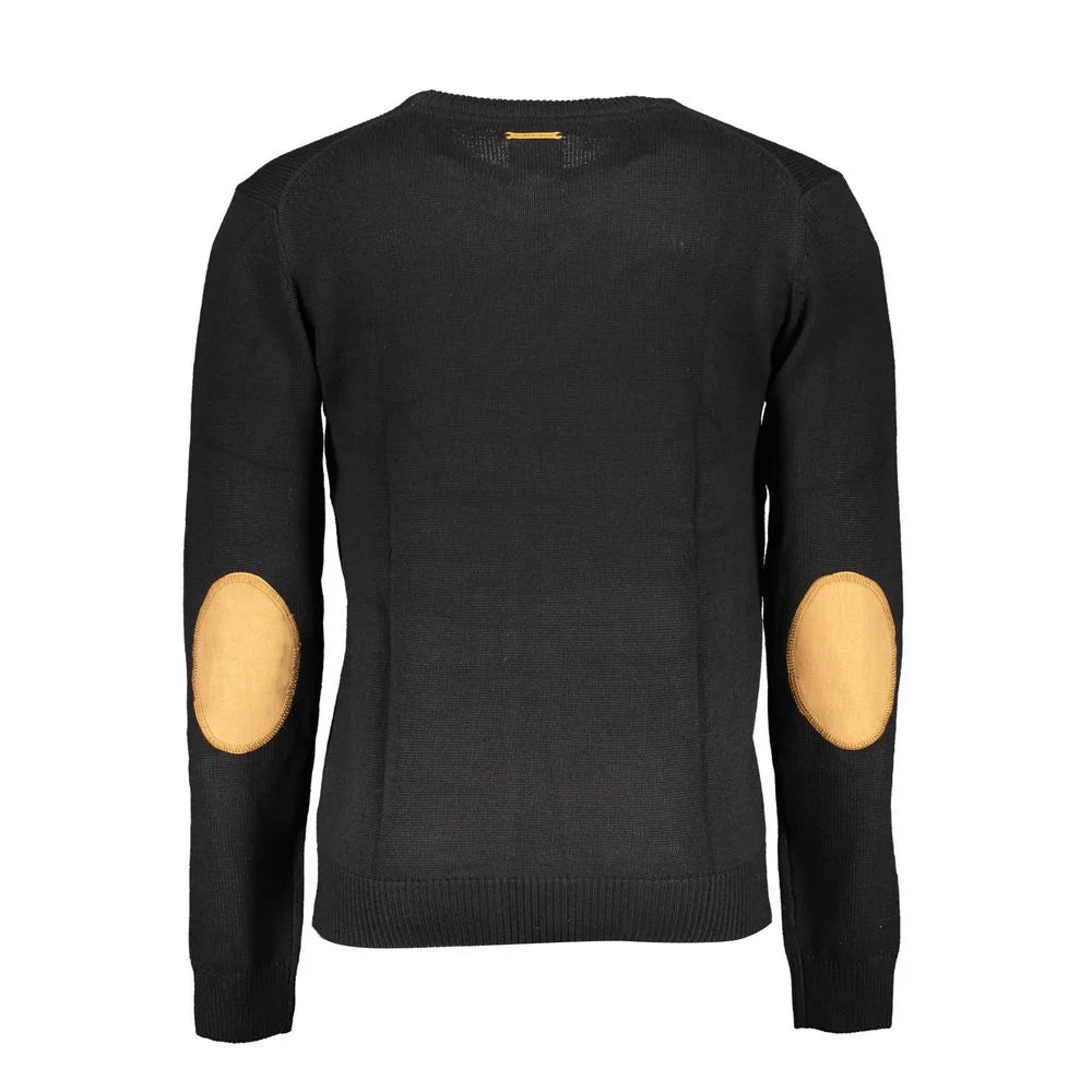 Gianmarco Venturi Black Cotton Sweater - Sweaters