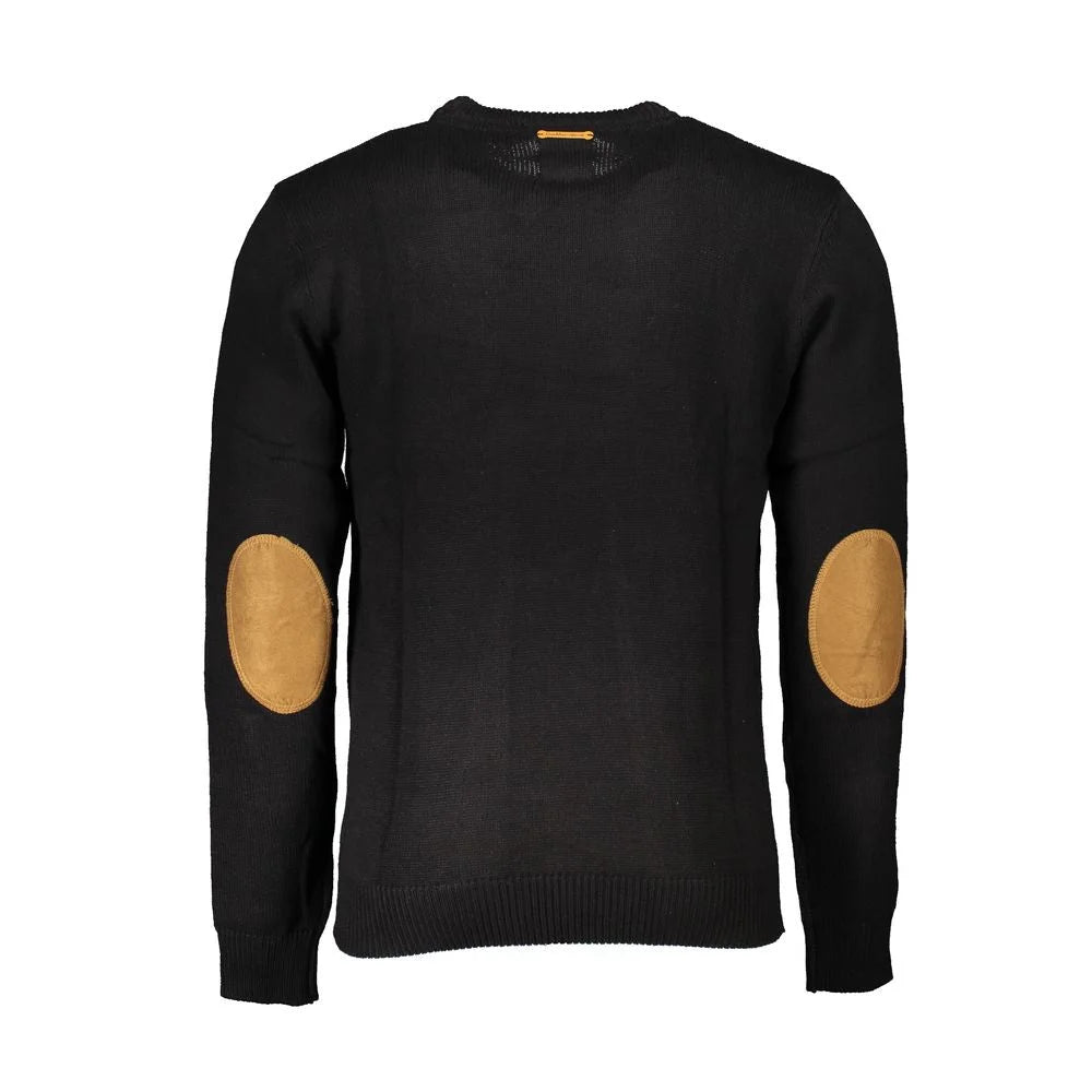 Gianmarco Venturi Black Cotton Sweater - Sweaters