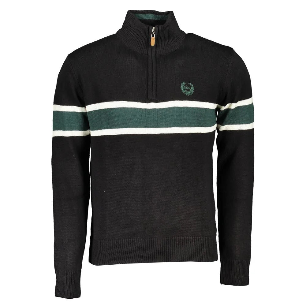 Gianmarco Venturi Black Cotton Sweater - XL - Sweaters