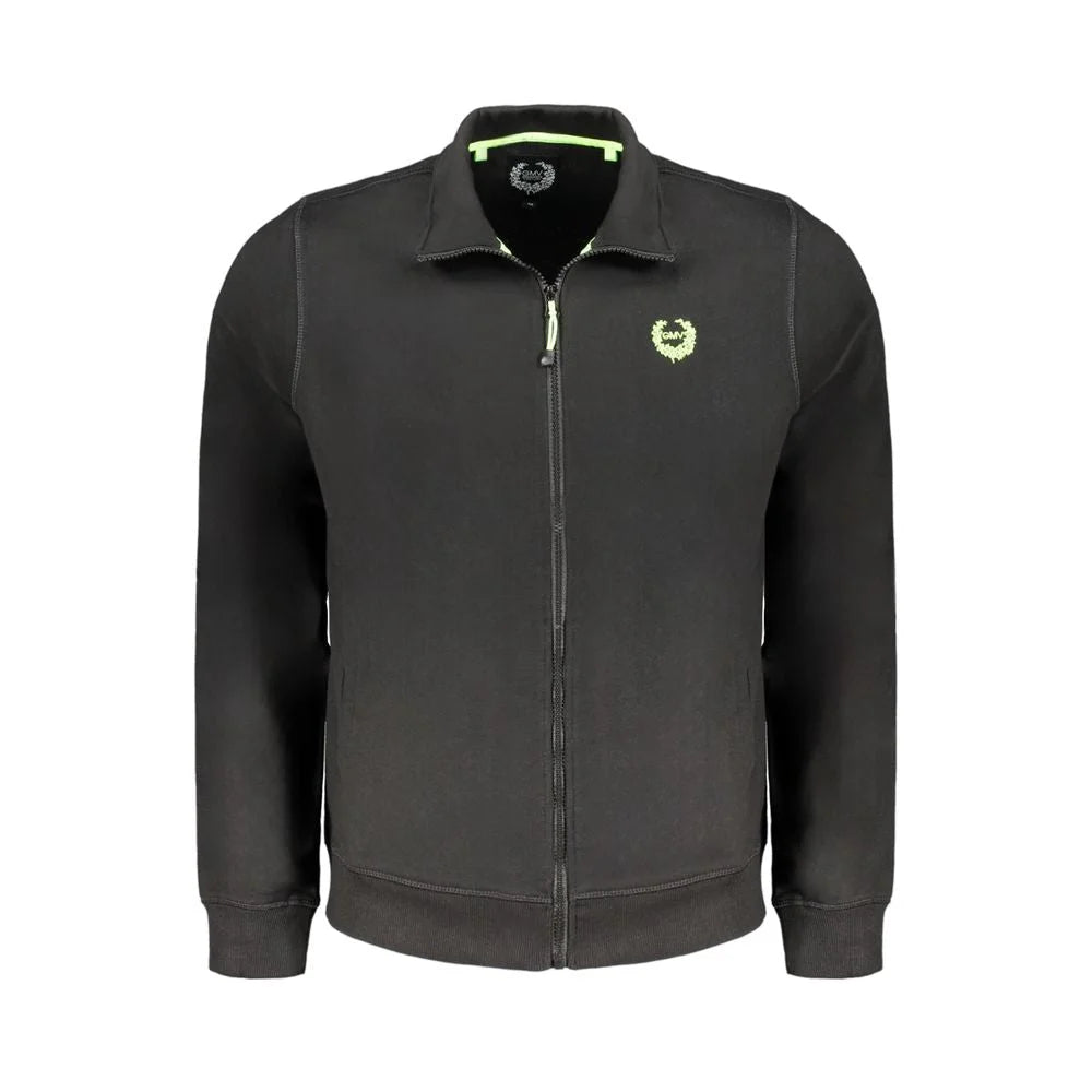 Gianmarco Venturi Black Cotton Sweatshirt - Sweatshirts