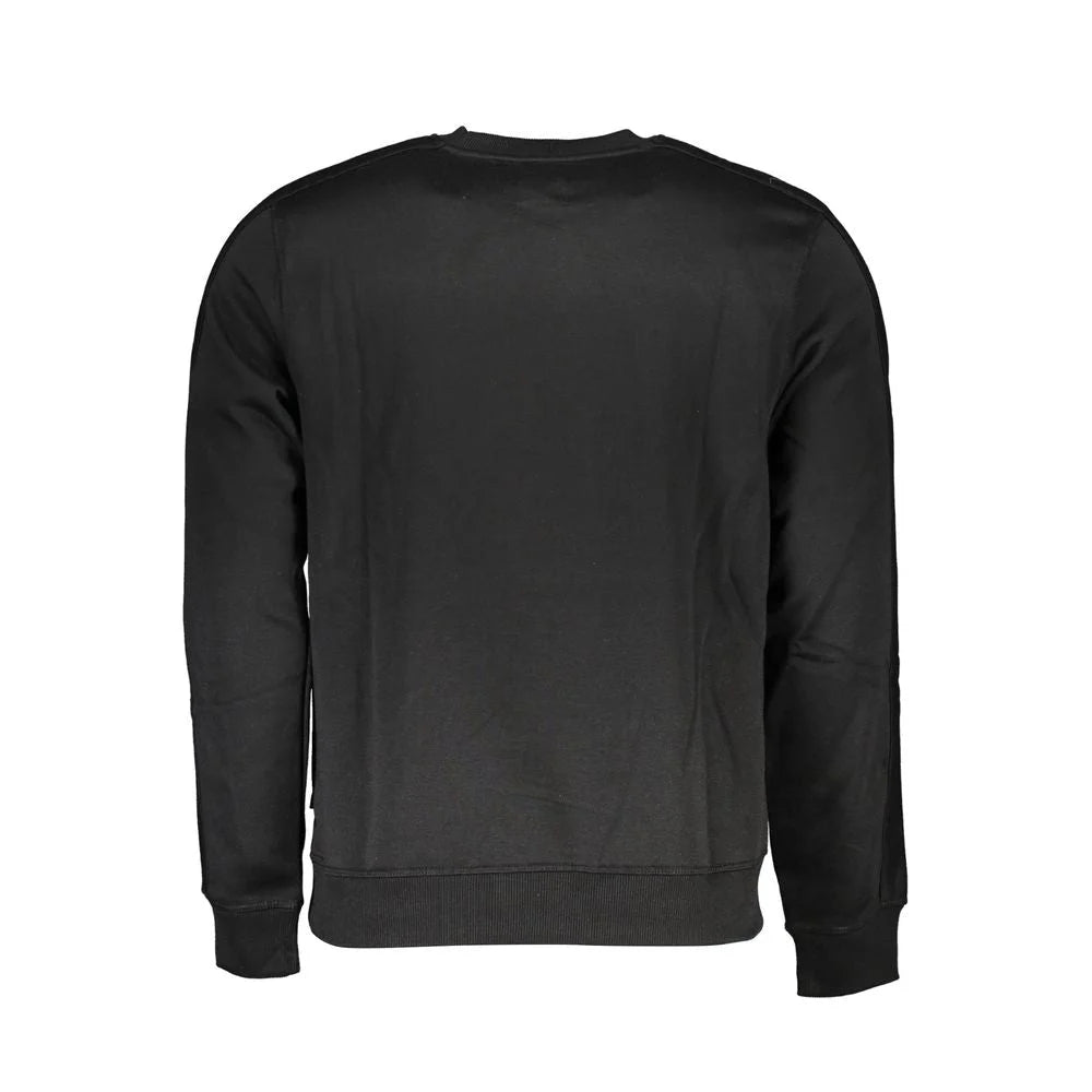Gianmarco Venturi Black Cotton Sweatshirt - Sweatshirts