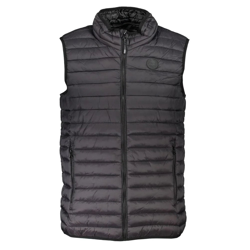 Gianmarco Venturi Black Polyamide Sleveless Jacket - Vests