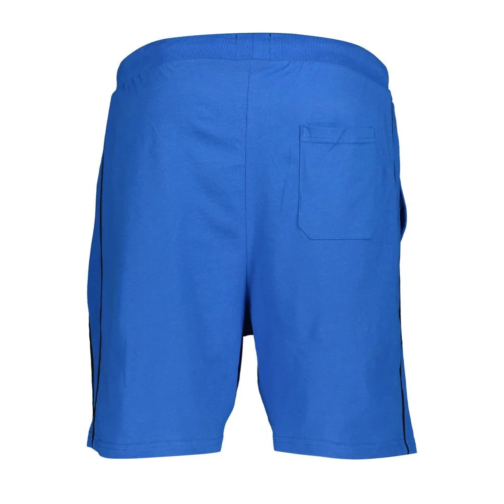 Gianmarco Venturi Blue Cotton Pant - Jogger Shorts