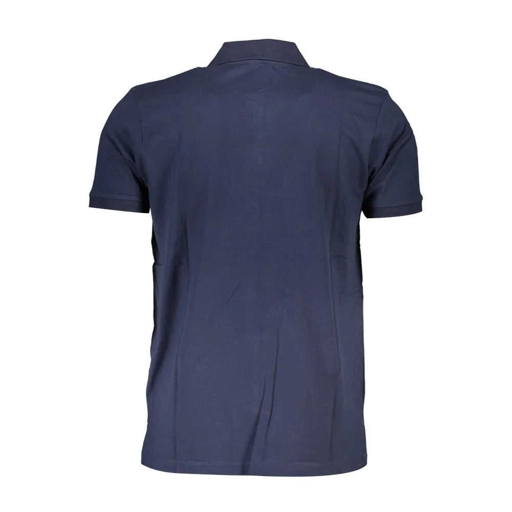 Gianmarco Venturi Blue Cotton Polo Shirt
