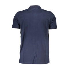 Gianmarco Venturi Blue Cotton Polo Shirt