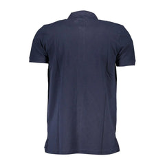 Gianmarco Venturi Blue Cotton Polo Shirt