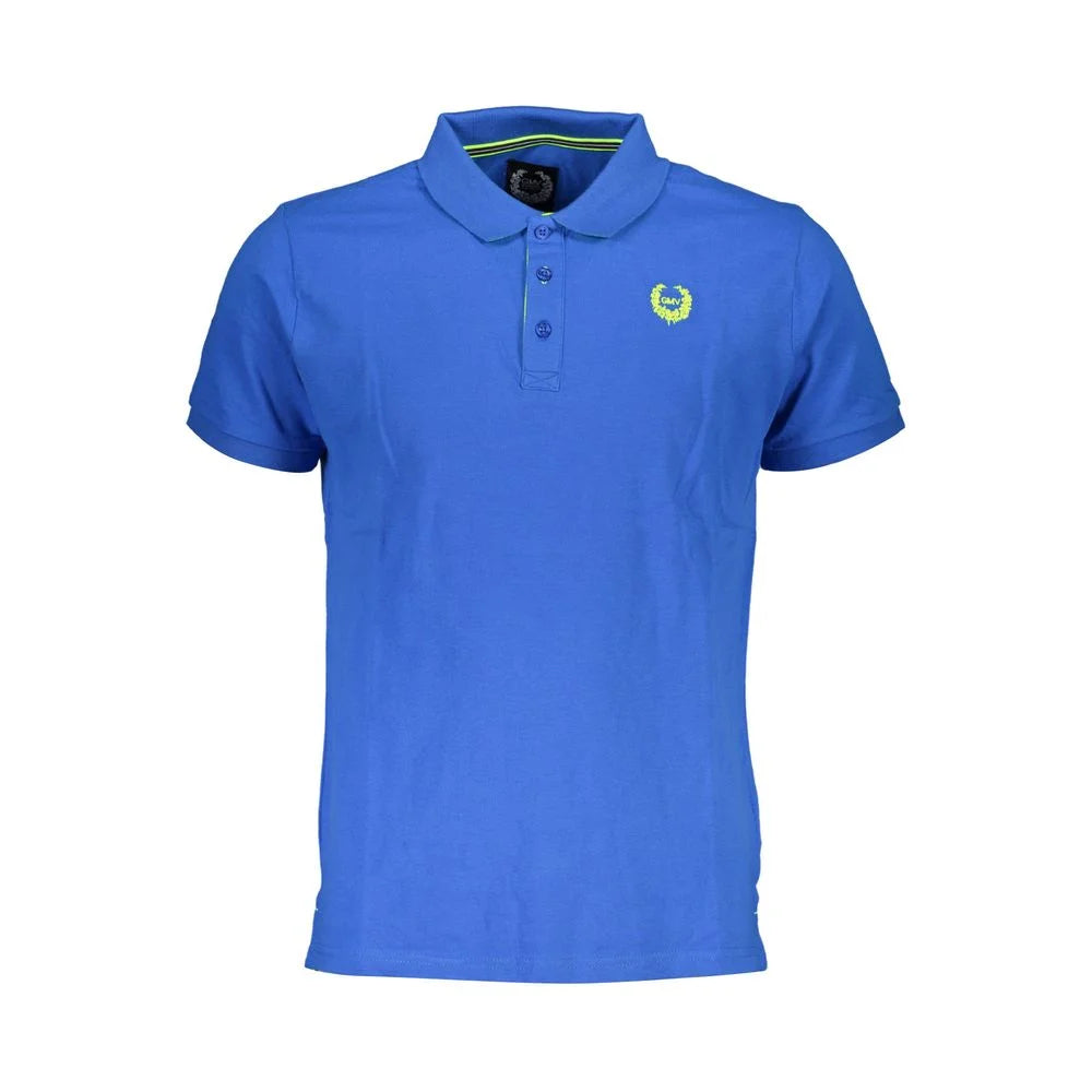 Gianmarco Venturi Blue Cotton Polo Shirt - M - Polos