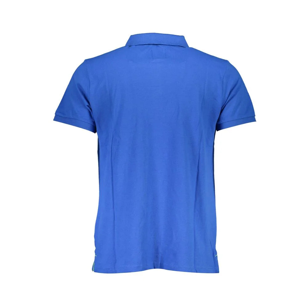Gianmarco Venturi Blue Cotton Polo Shirt - M - Polos