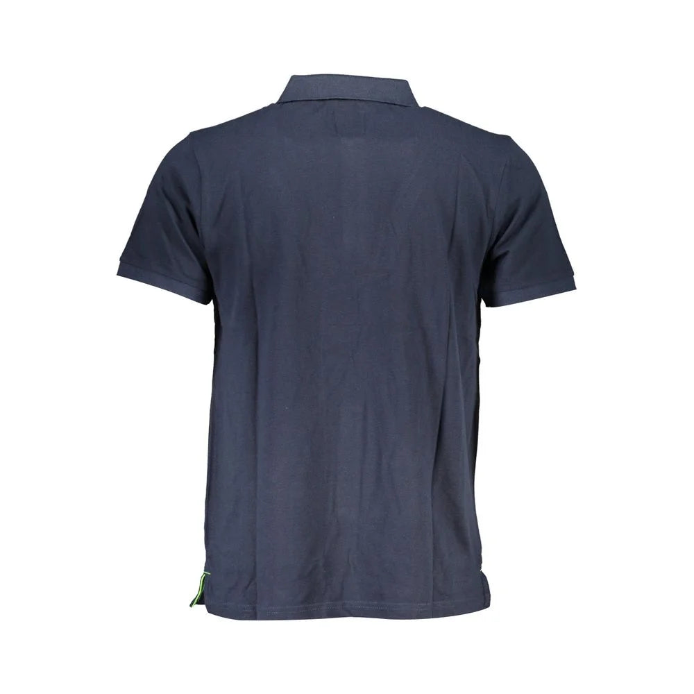 Gianmarco Venturi Blue Cotton Polo Shirt - Polos