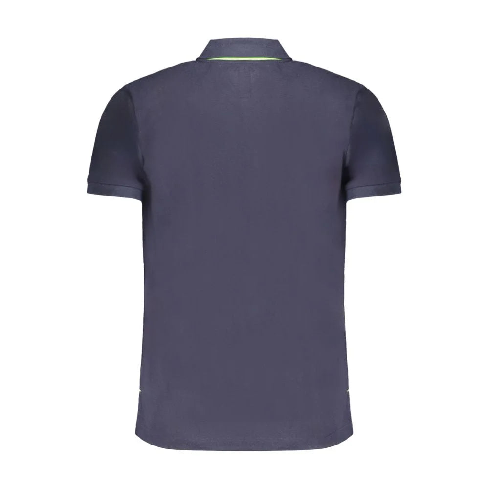 Gianmarco Venturi Blue Cotton Polo Shirt - Polos