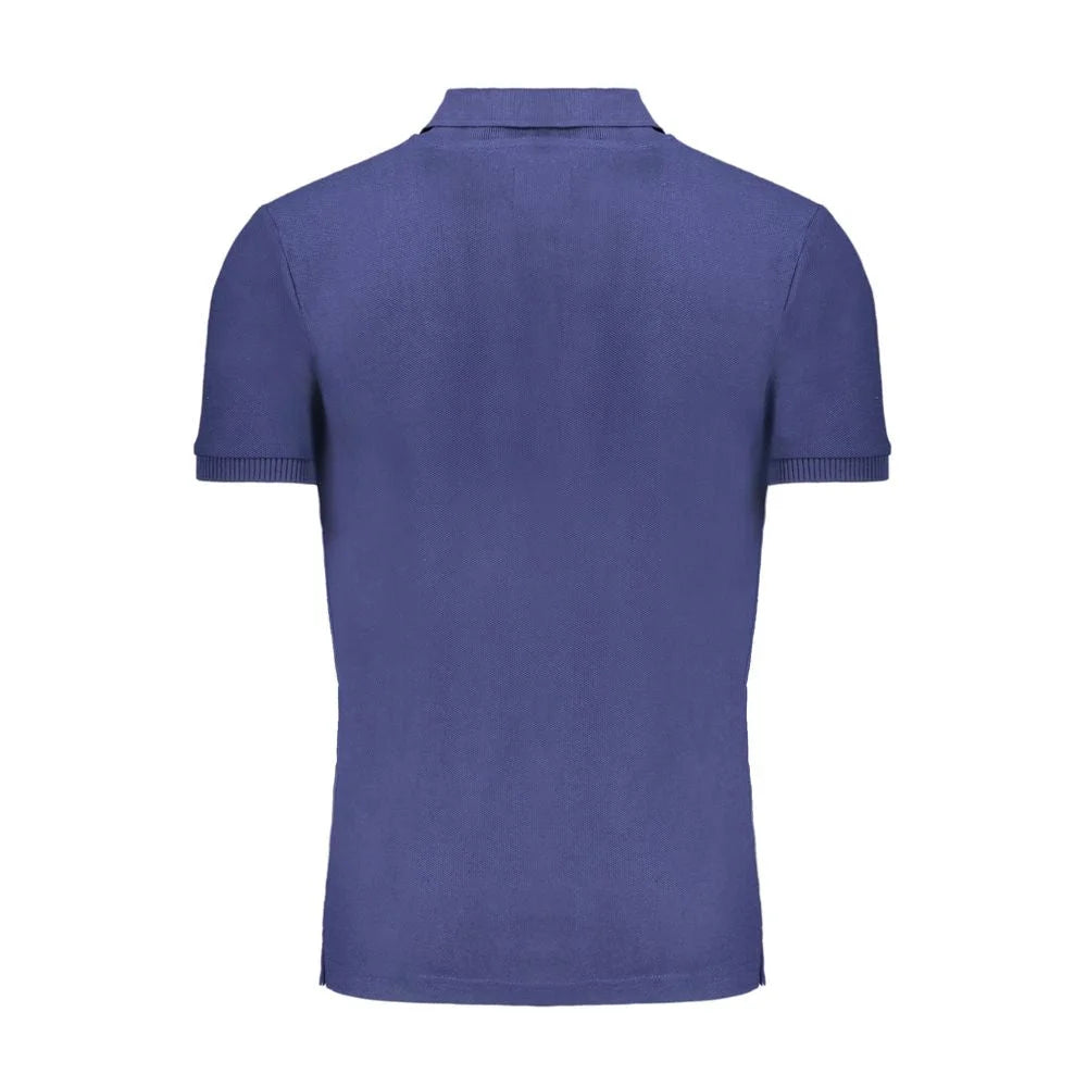 Gianmarco Venturi Blue Cotton Polo Shirt - Polos
