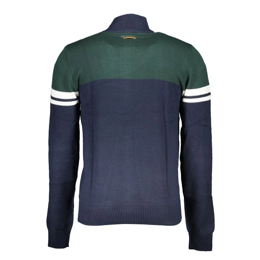 Gianmarco Venturi Blue Cotton Sweater - Cardigans