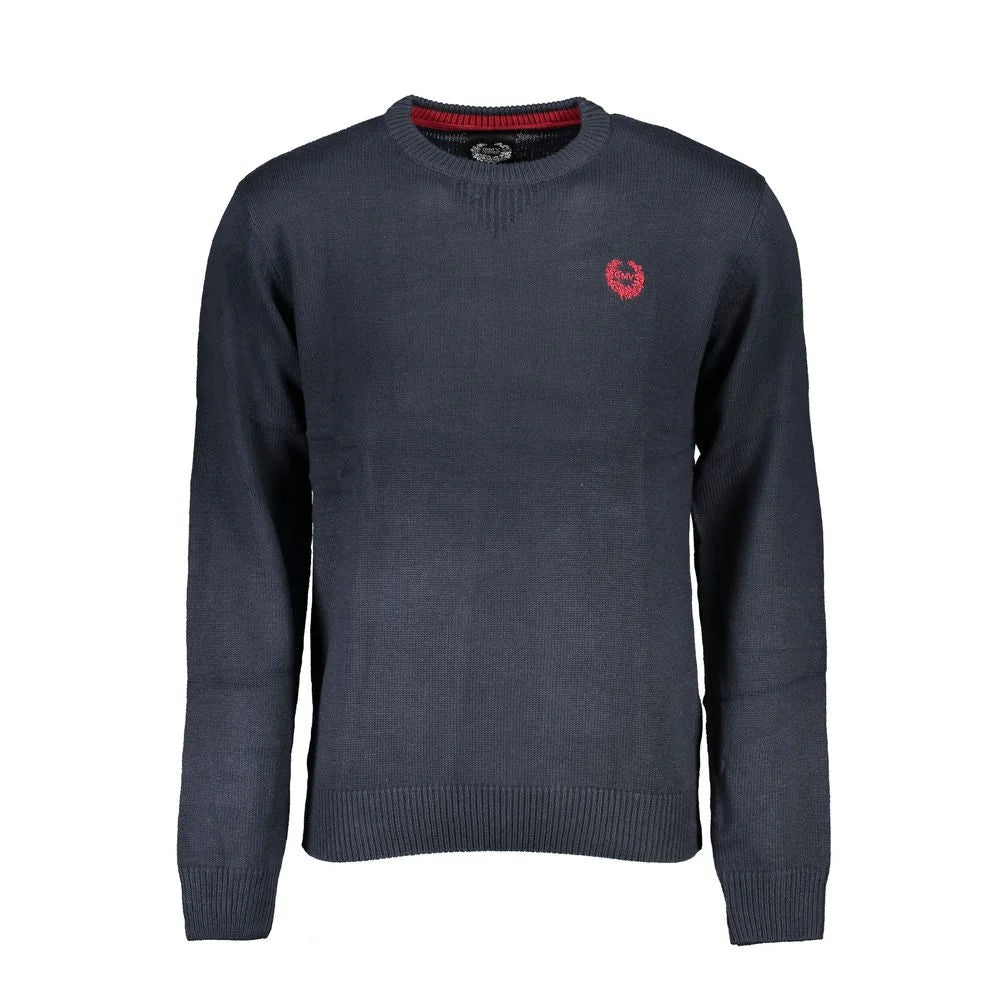 Gianmarco Venturi Blue Cotton Sweater - Sweaters
